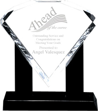 Acrylic Diamond Award- CLEAR
