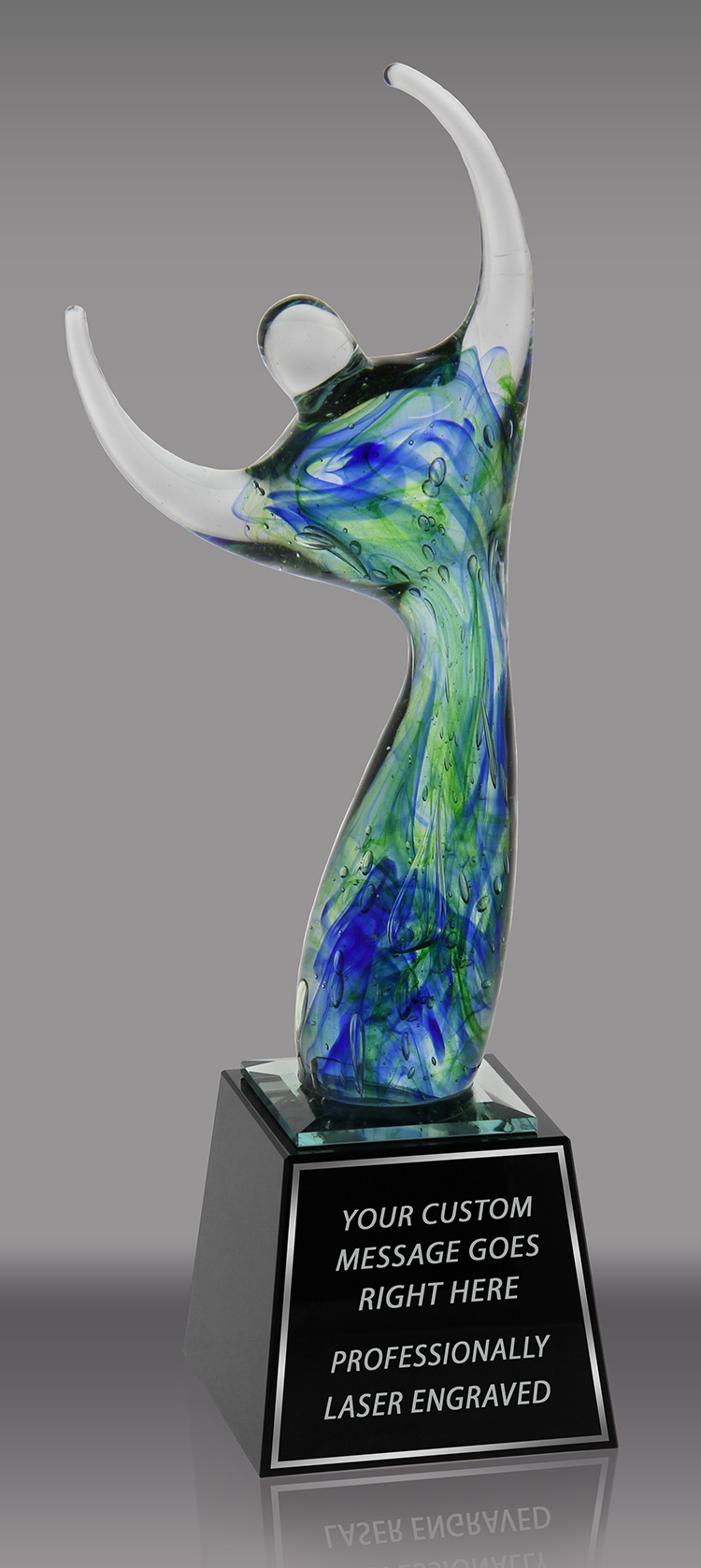 Reach For The Stars Art Crystal Award - 14.25 inch