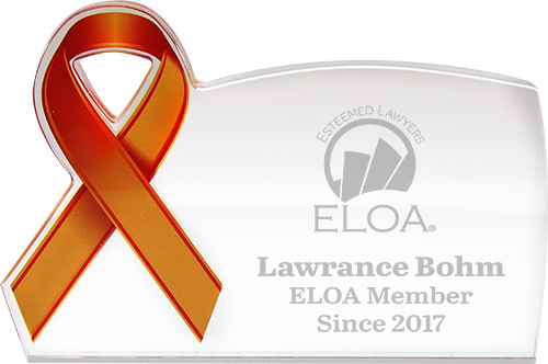 Orange Awareness Ribbon Acrylic Award