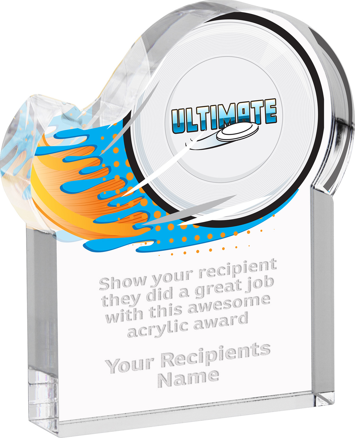 Ultimate Splatters Acrylic Award- 5x6 inch