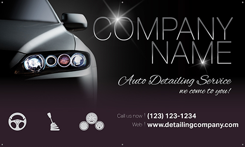 Automotive Vinyl Banner Elegant Trophy Depot