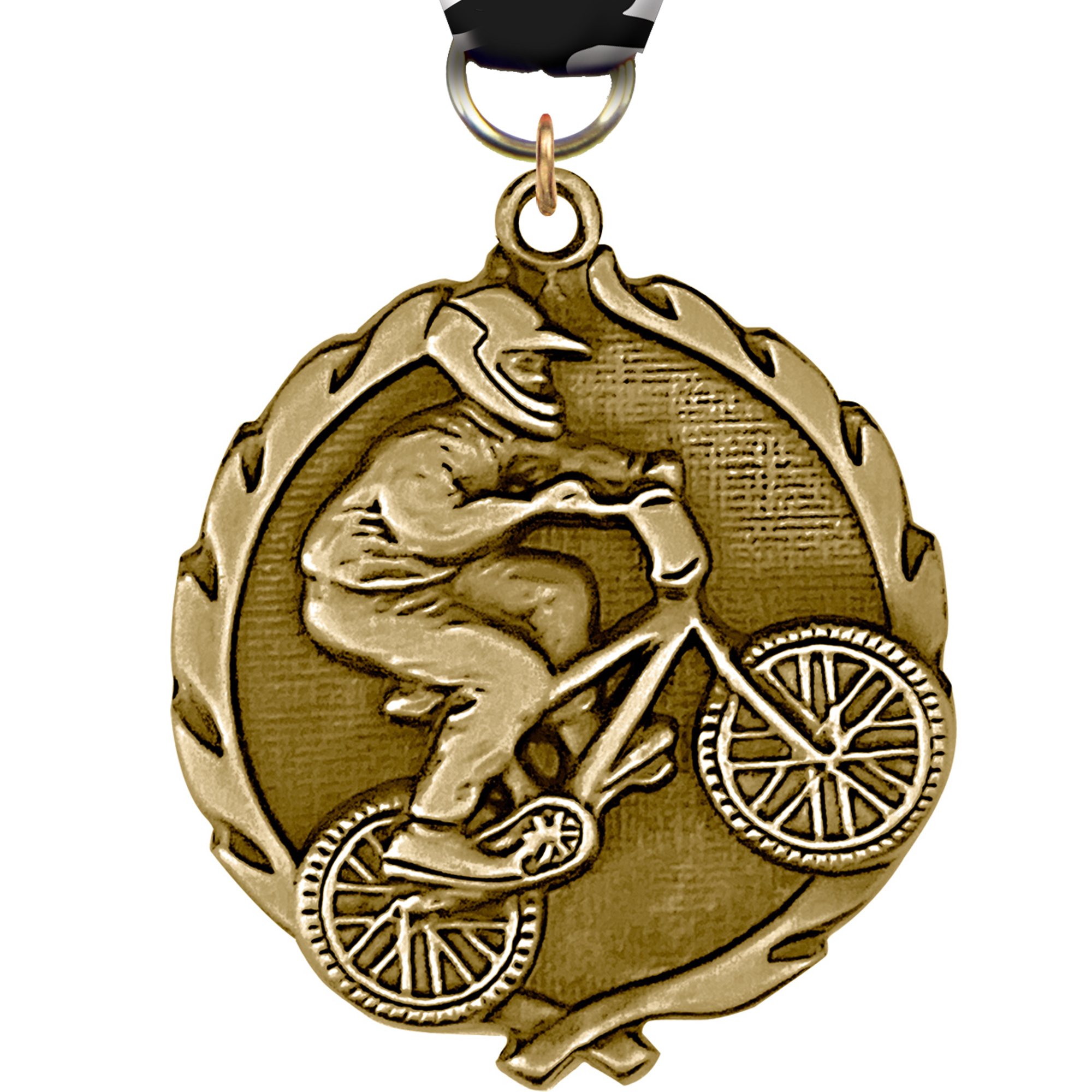 1.75 inch BMX Wreath Medal
