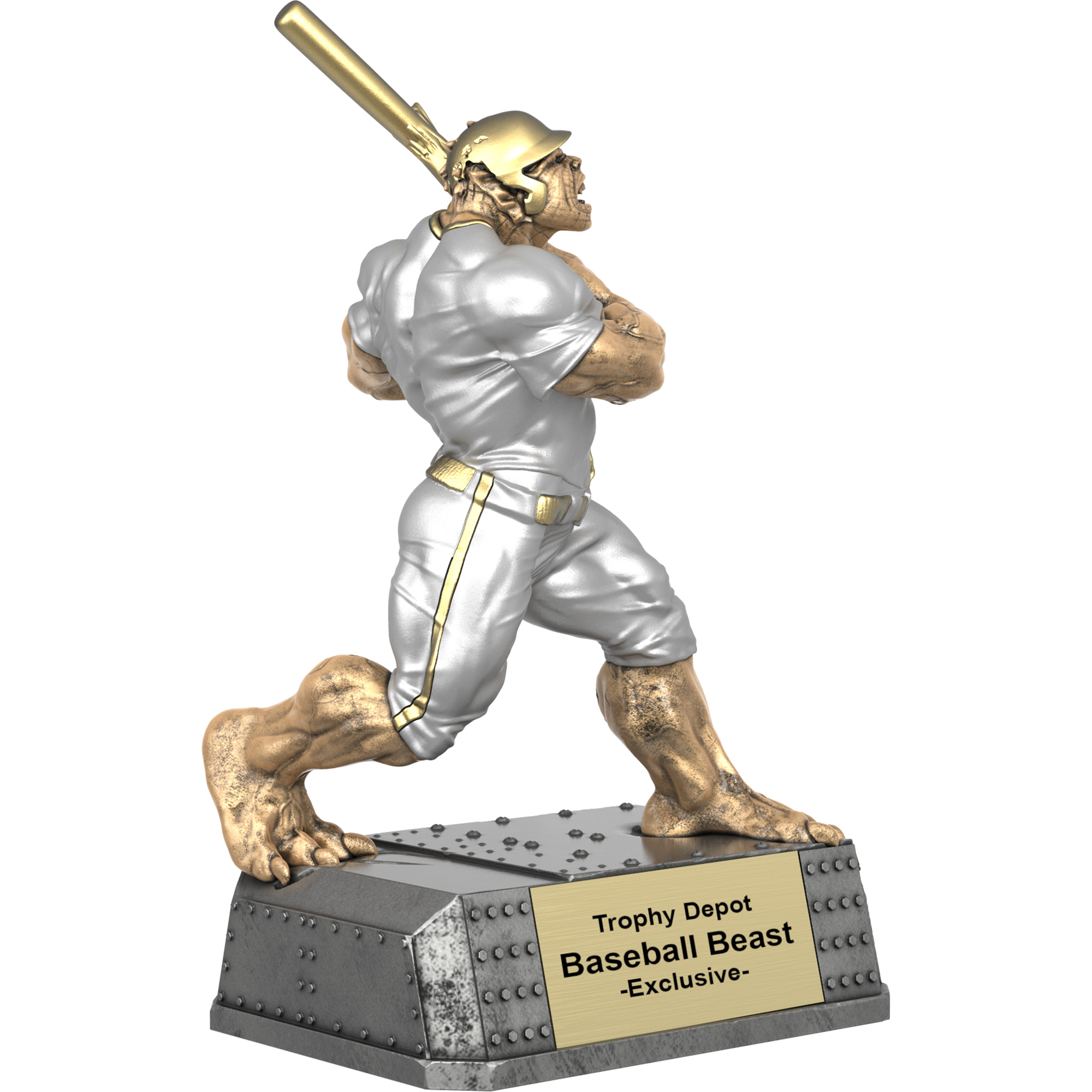 Baseball Beast, Monster Sculpture Trophy - 6.75 inch