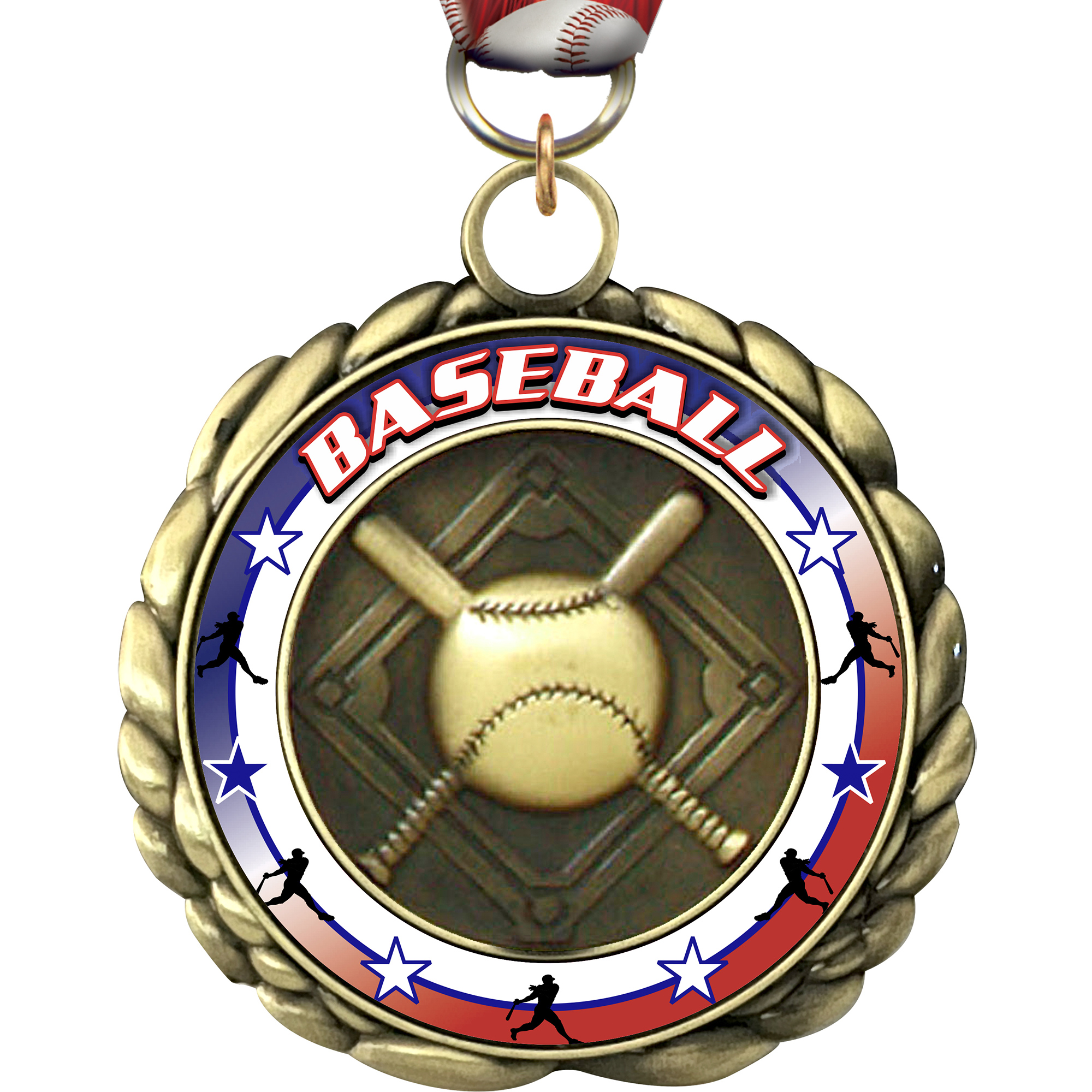 Baseball Wraparoundz Insert Medal