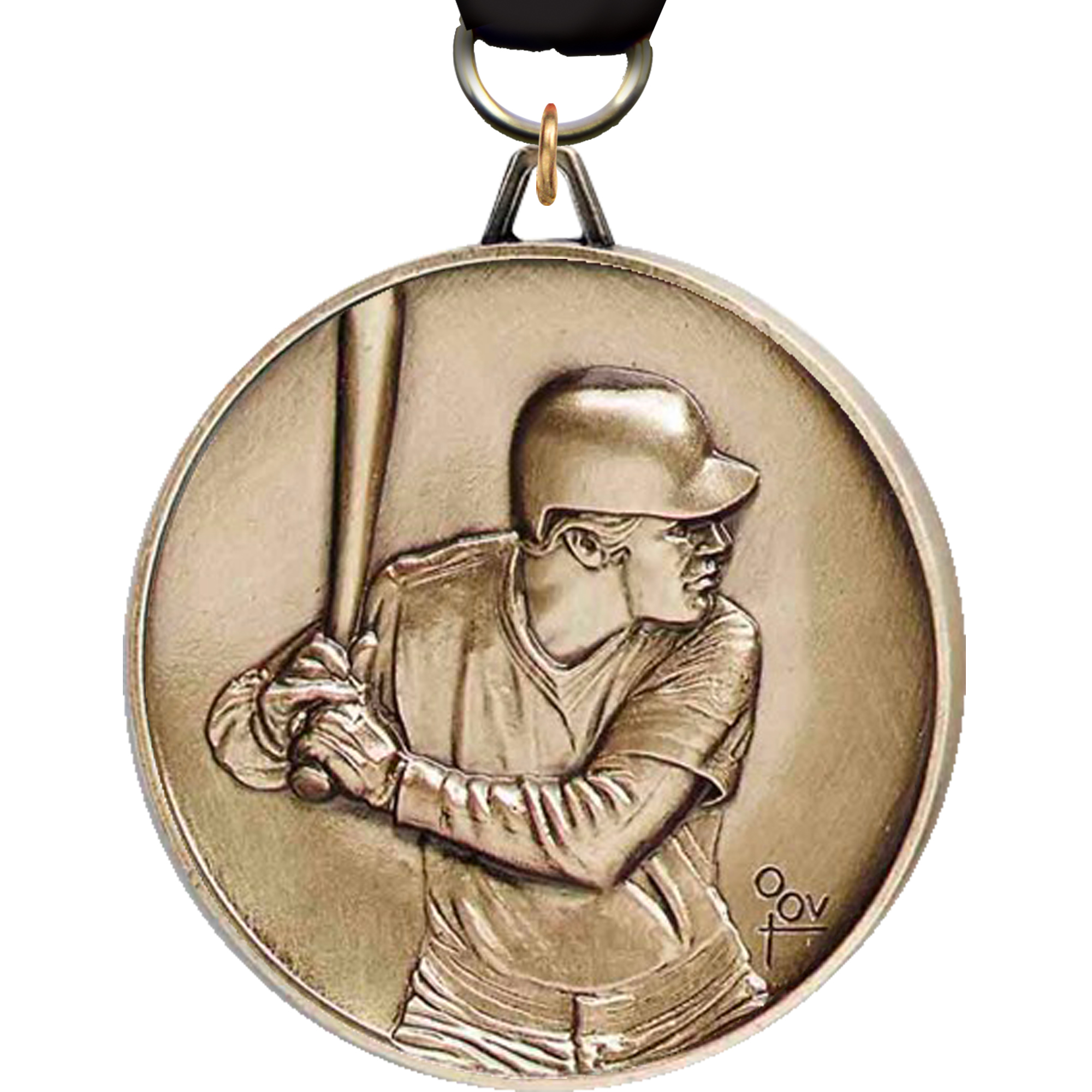 2.5 inch Premium Satin Finish Medal - Baseball