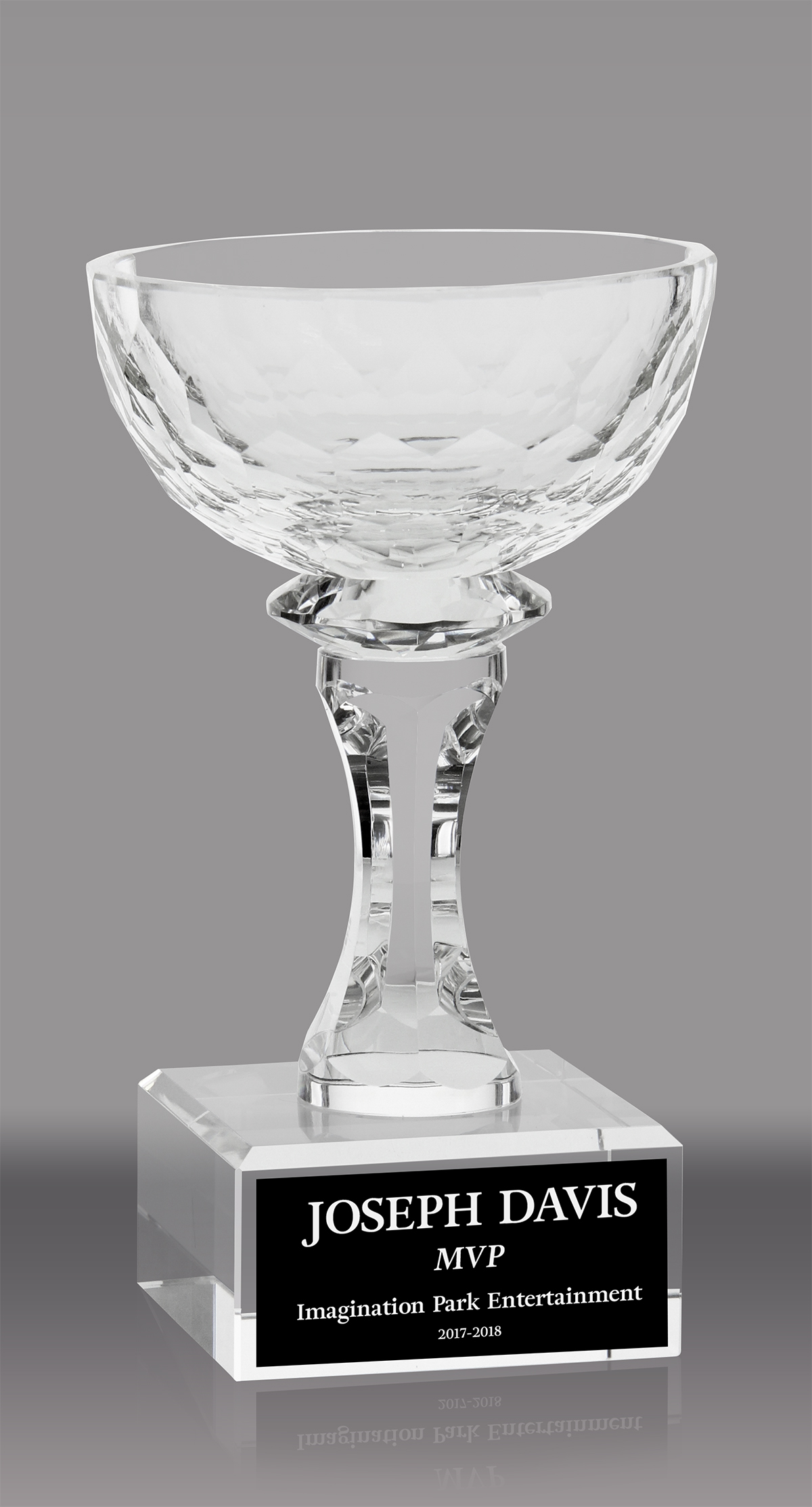 Crystal Aspire Bowl Award - 7 inch