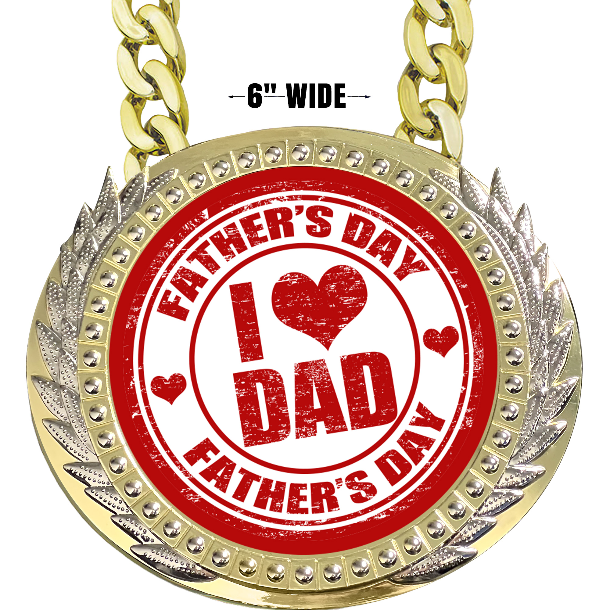 Fathers Day 6 inch Presidential Metal Champ Chain