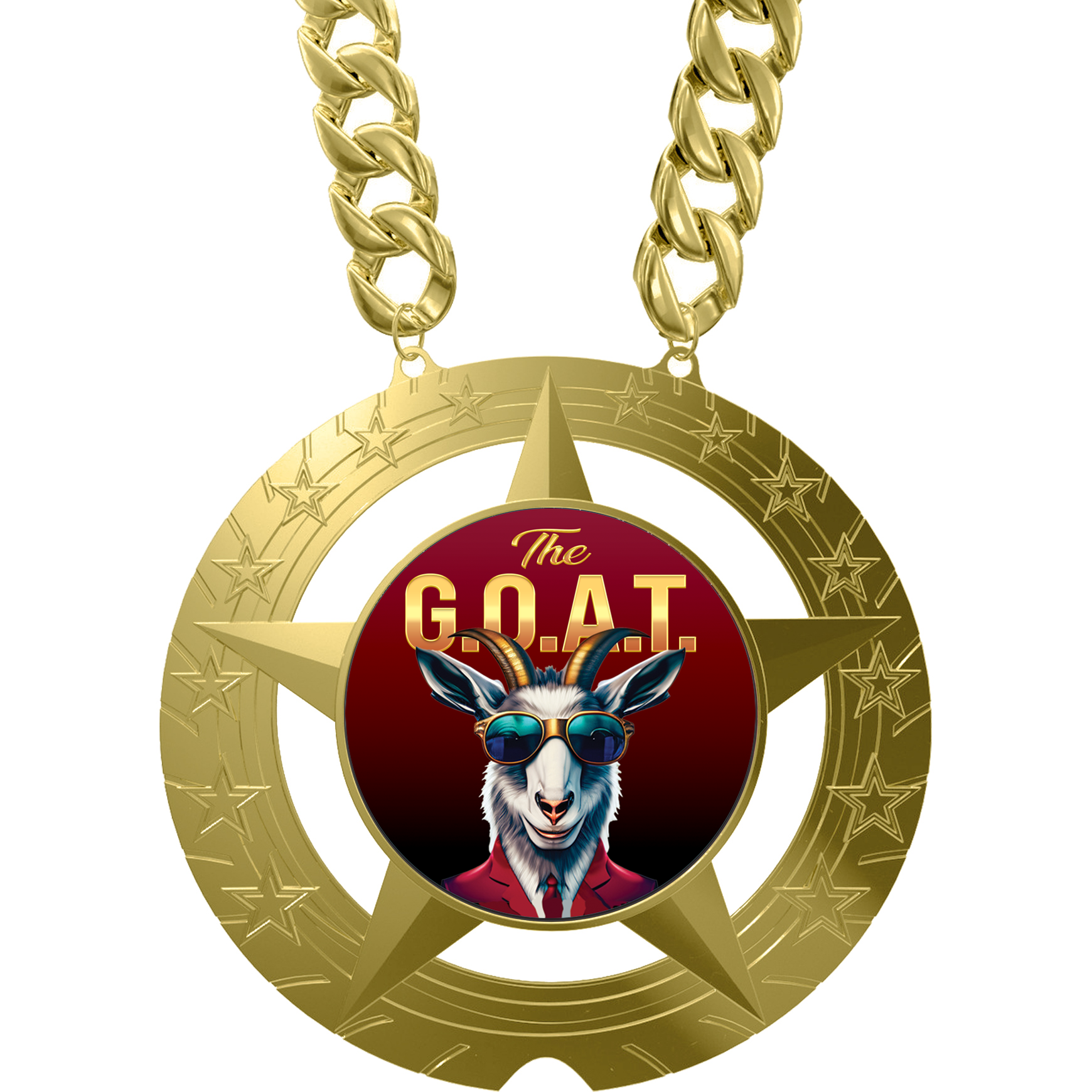 The G.O.A.T. 8 inch Super Star Champion Chain