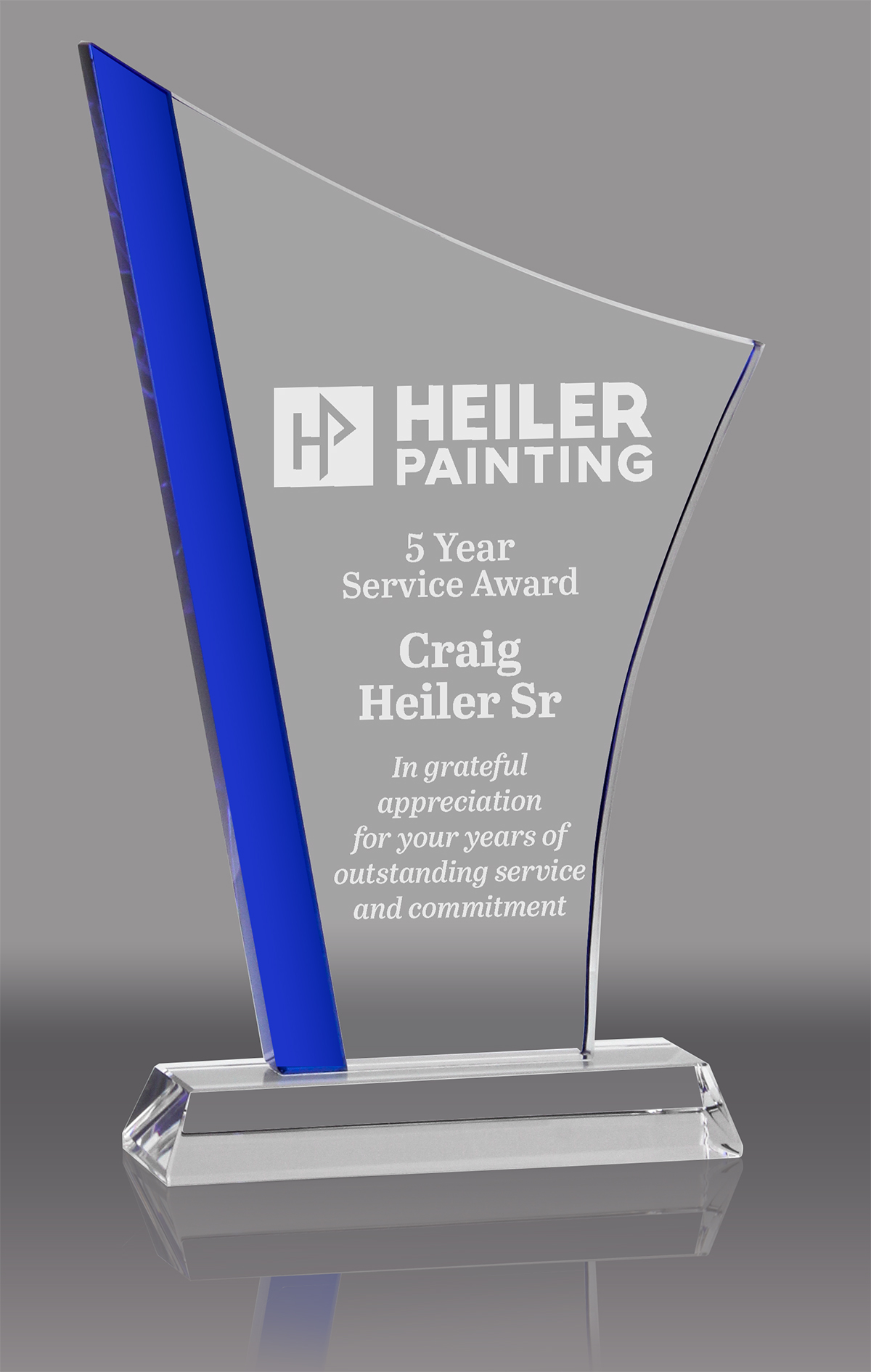 Dazzling Peak Crystal Award - 9.75 inch