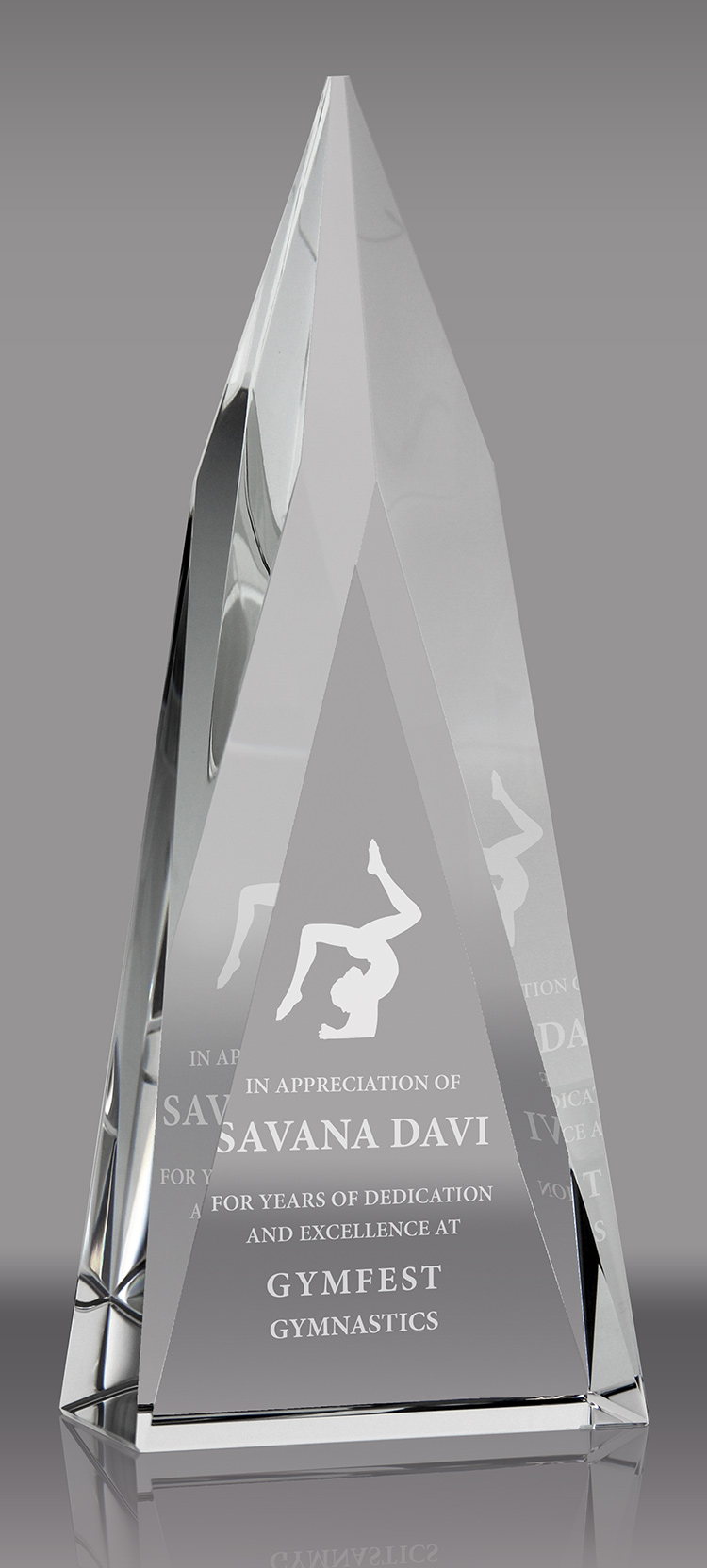 Super Spire Crystal Award - 10 inch