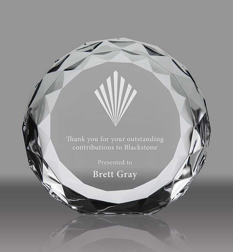 Satellite Crystal Award - 4.75 inch