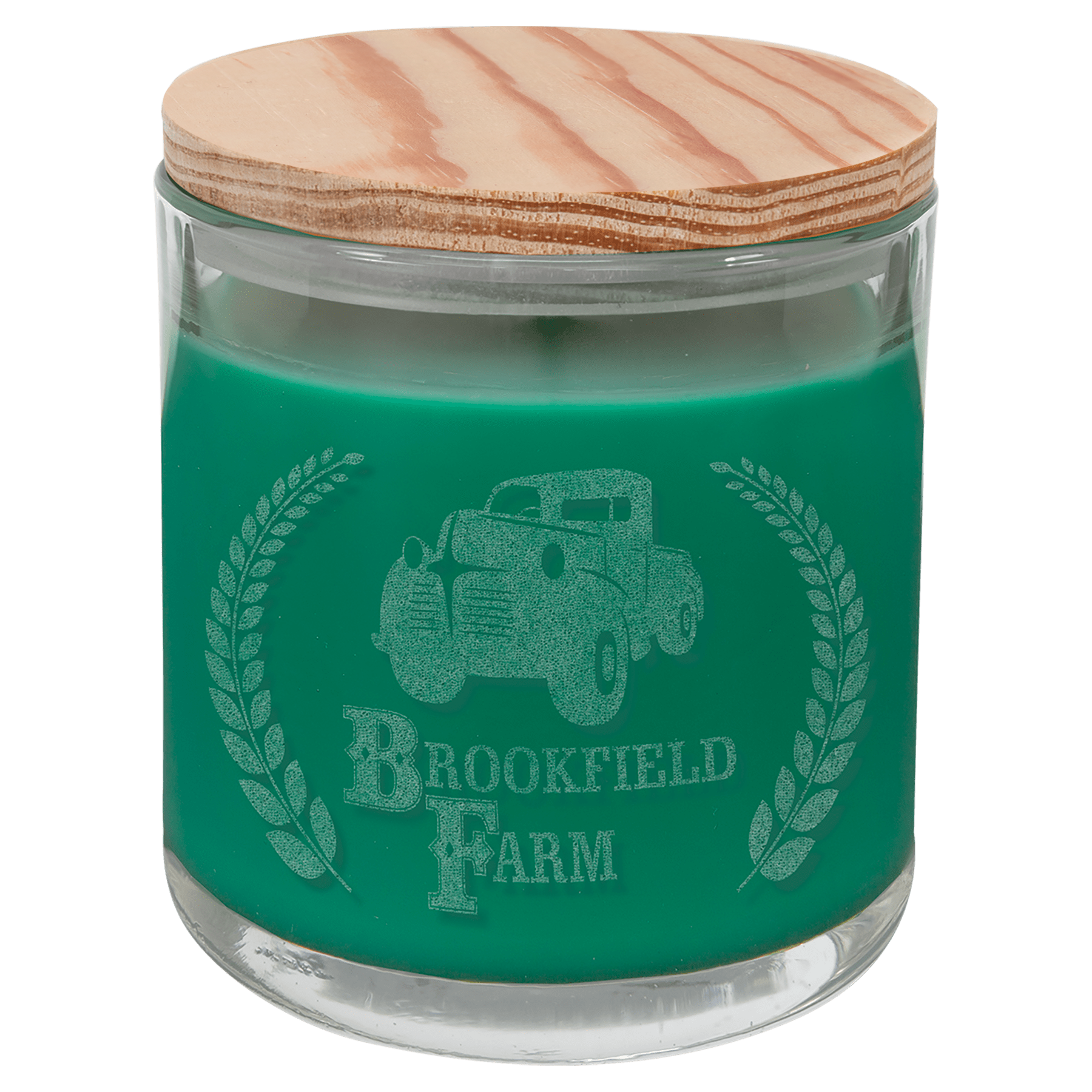 14oz Fresh Pine Candle in Glass with Wood Lid