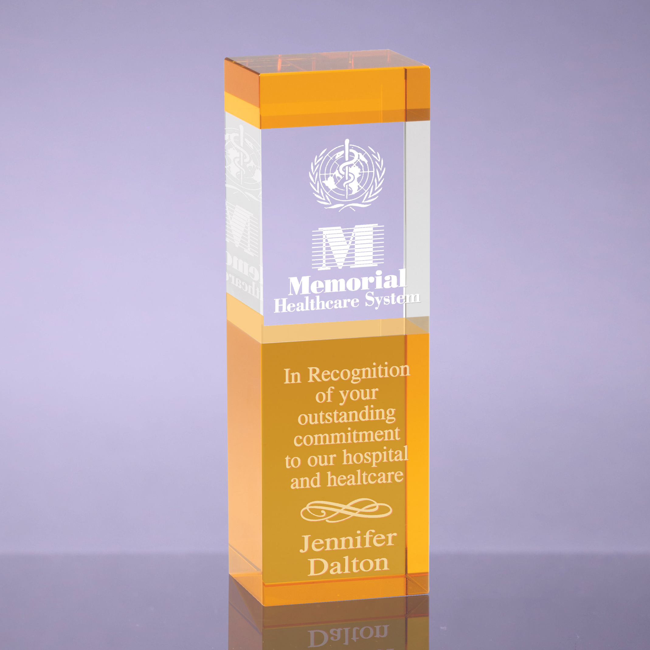 Monolith Crystal Award - Amber