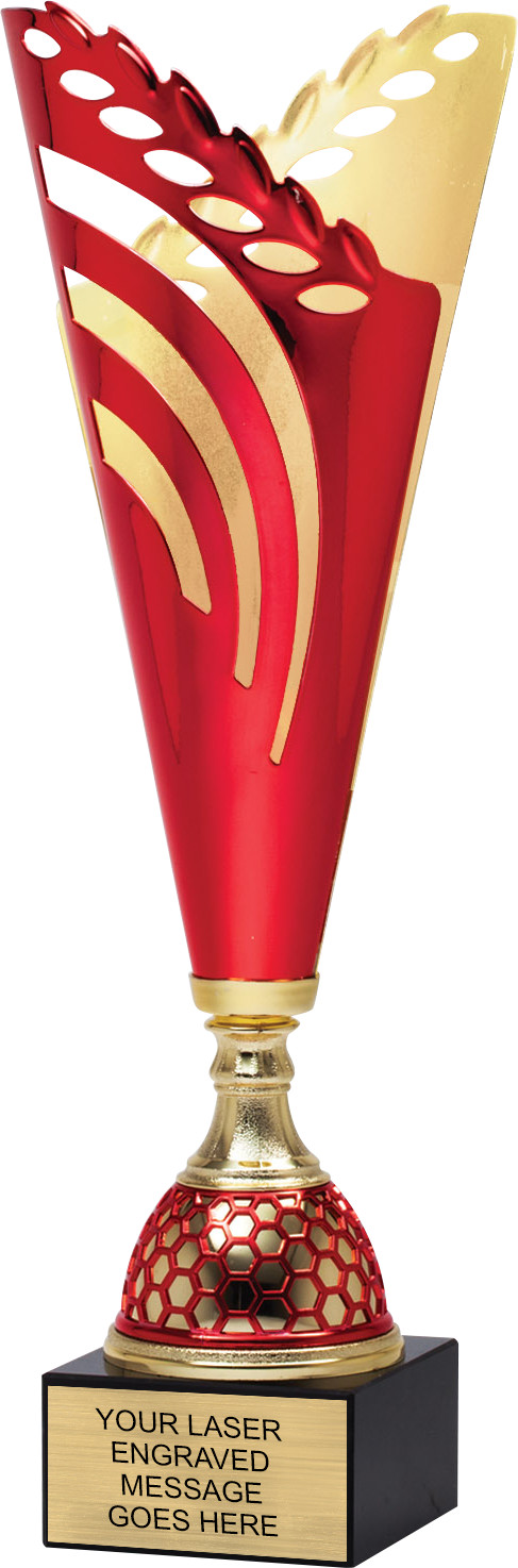 Two-Tone Red & Gold Split Cup