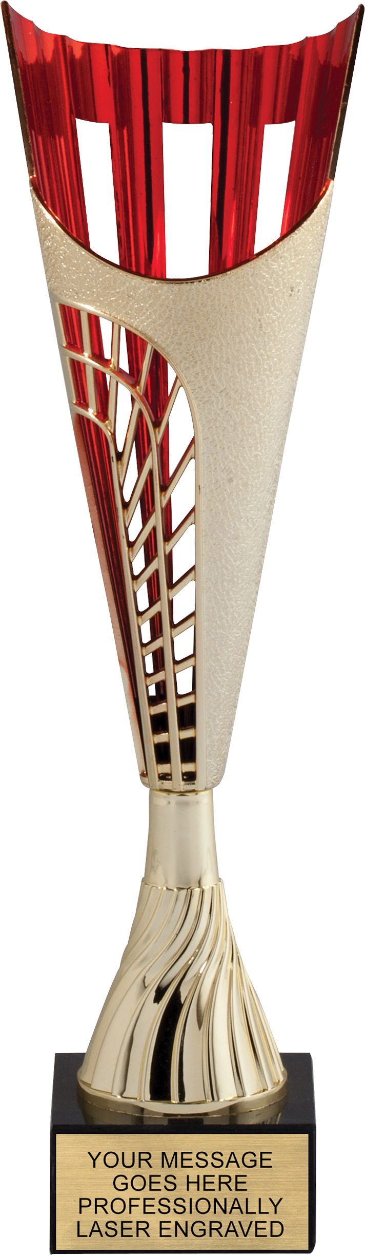 Trellis Cup with Red Interior- 14.5 inch