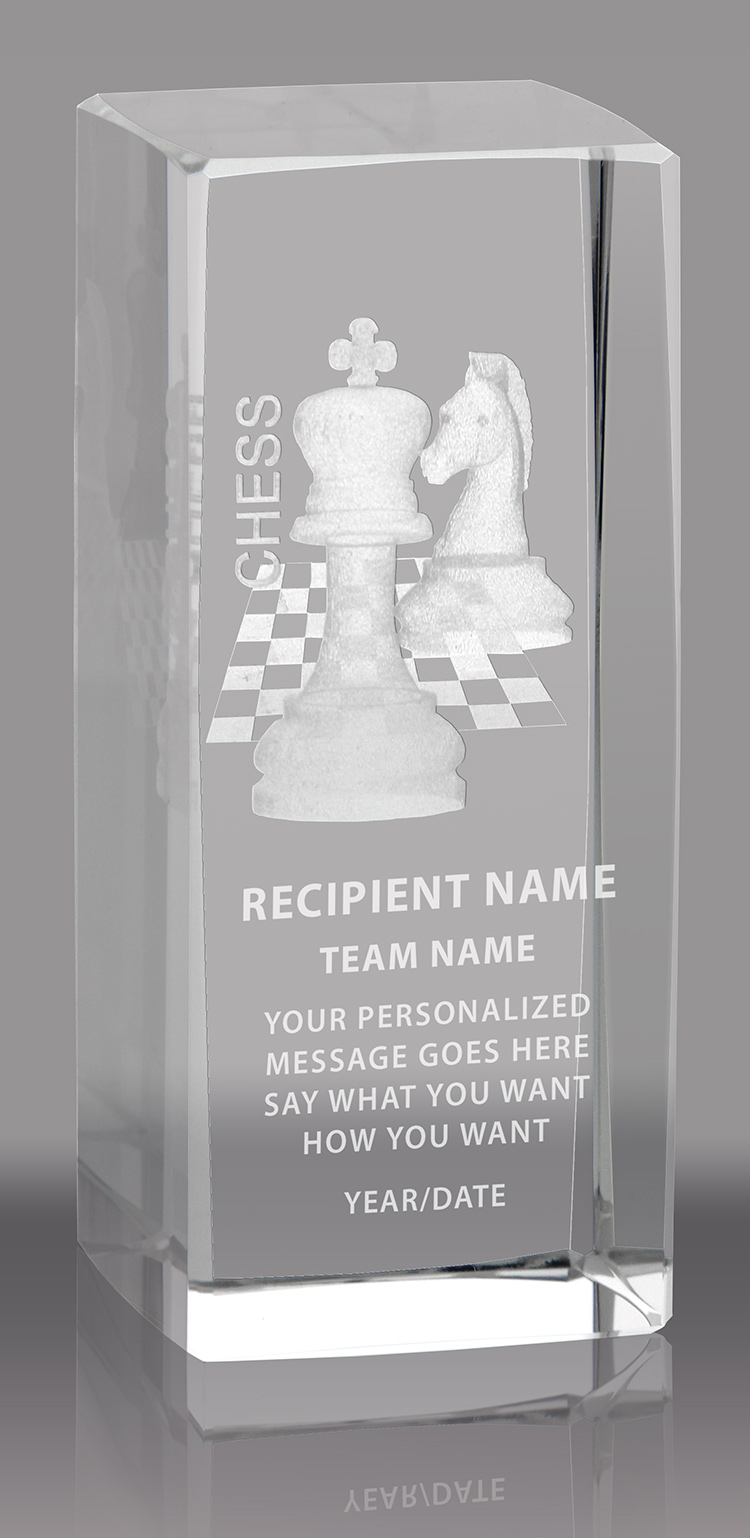 Chess 3D Laser Sport Crystal