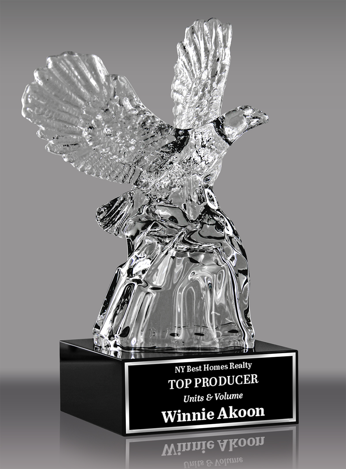 Crystal Eagle Award- 10.25 inch