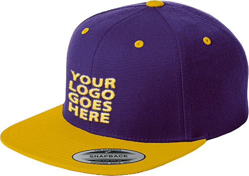 Custom Embroidered Flat Bill Snapback Cap