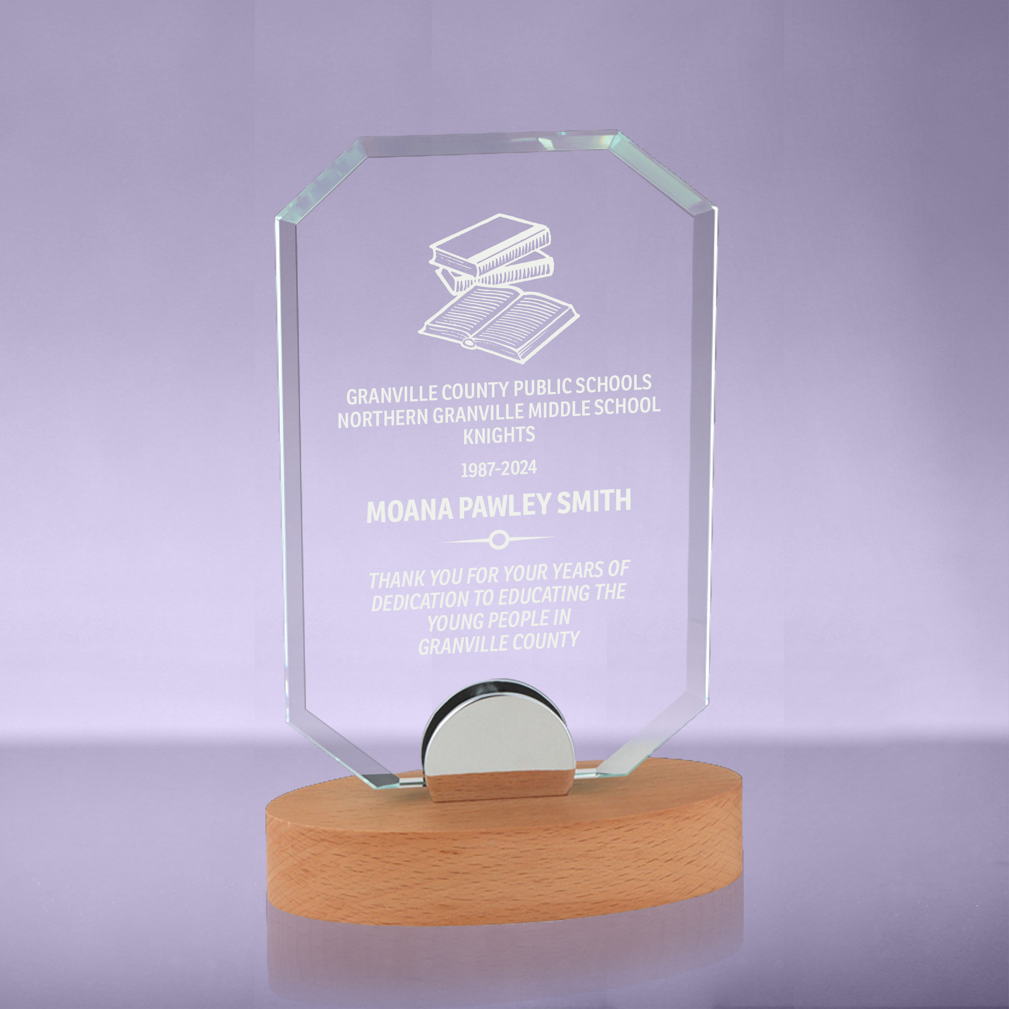 Westin Series Crystal Award - 9.375 inch