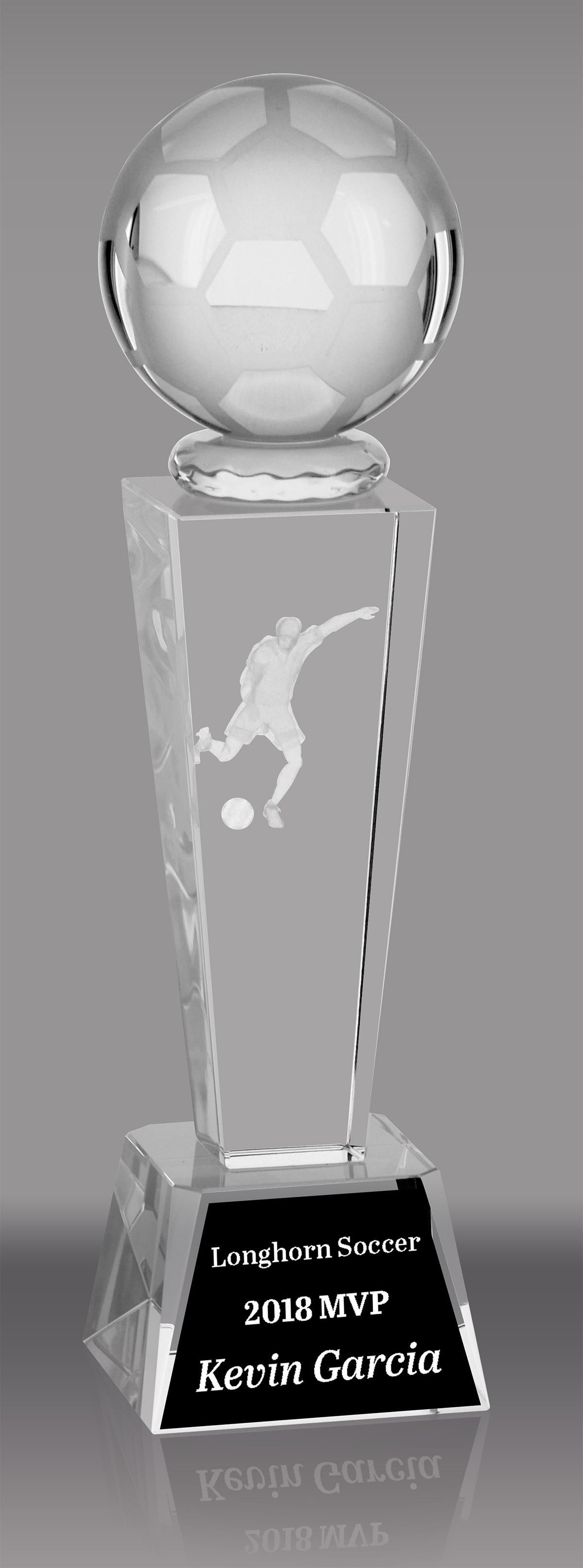 Football Glass Trophy With FREE LASER ENGRAVING 