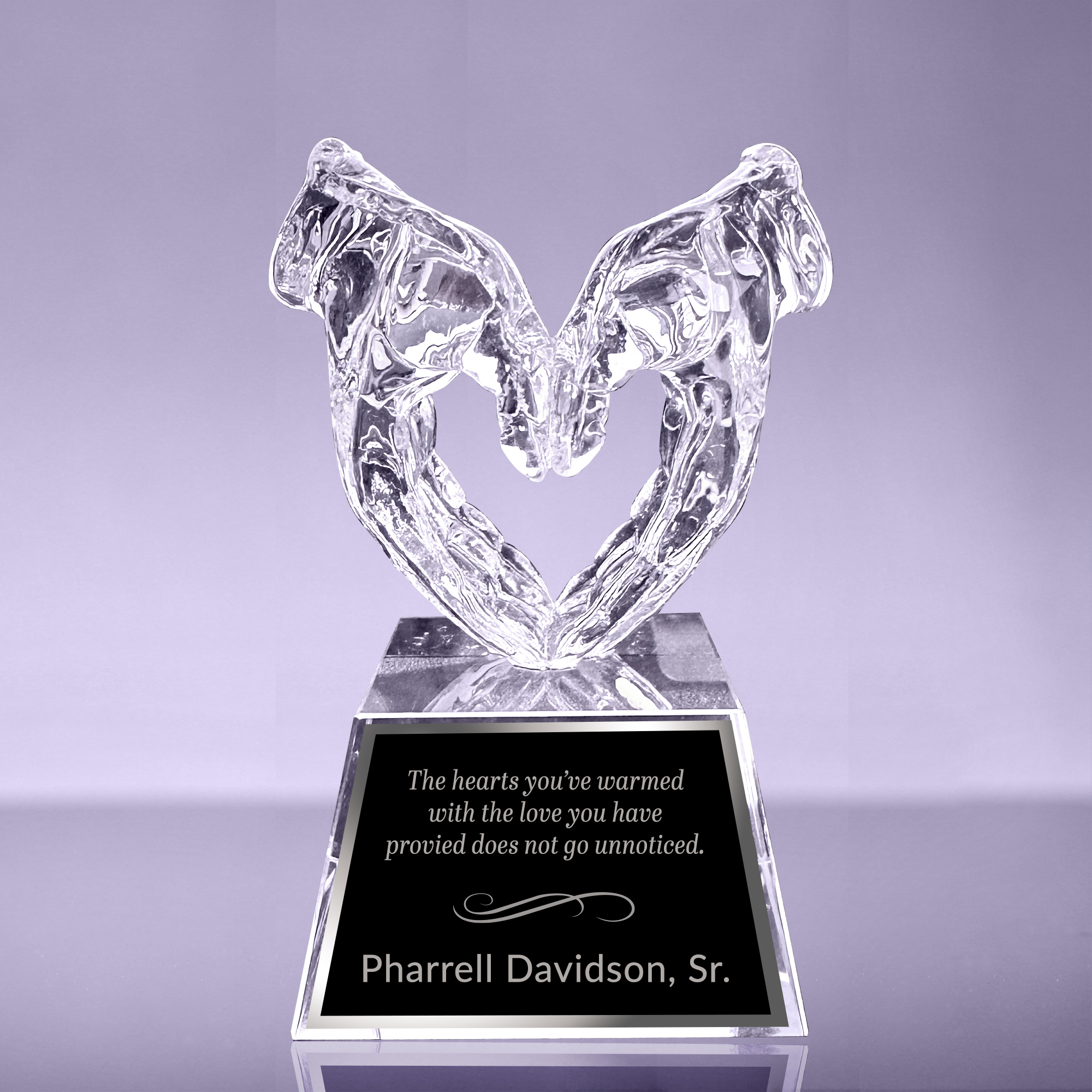 Optical Heart In Hands Award