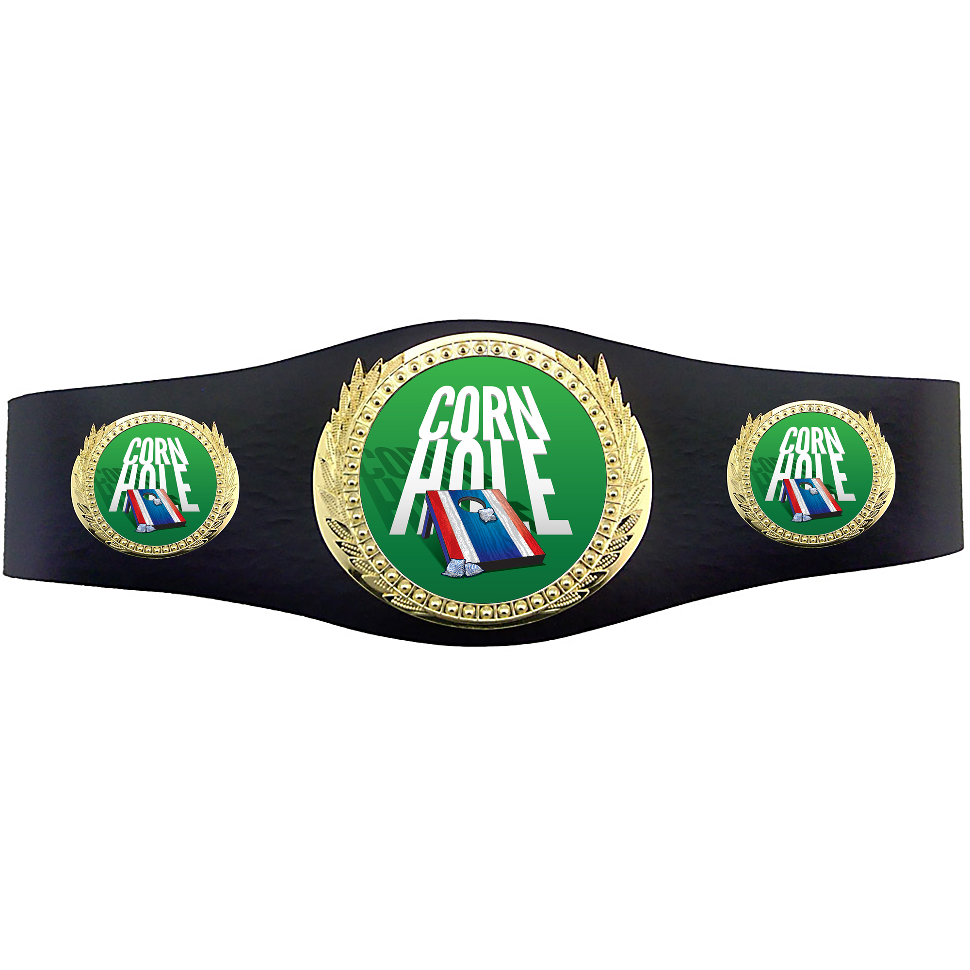 Cornhole 40 inch Youth Triple Art Champion Award Belt