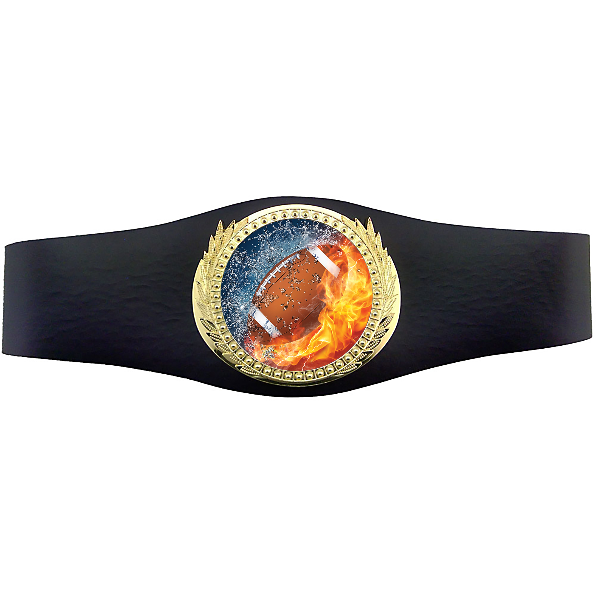 40 inch Football Champion Award Belt - Fire & Water