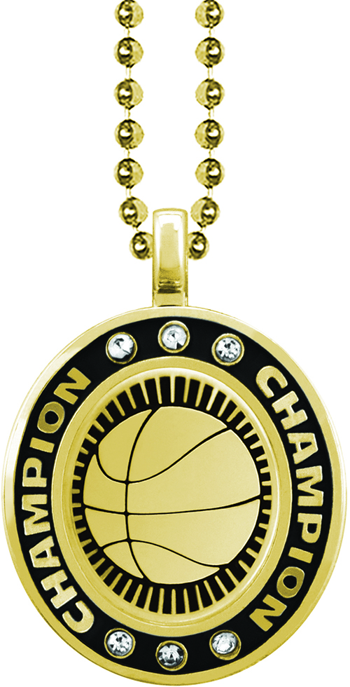 Basketball Gold Champion Charm