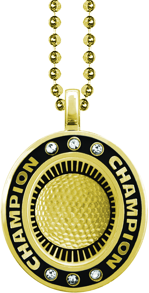 Golf Gold Champion Charm