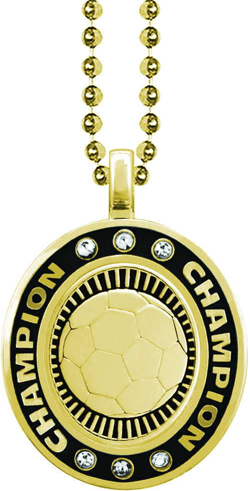 Soccer Gold Champion Charm