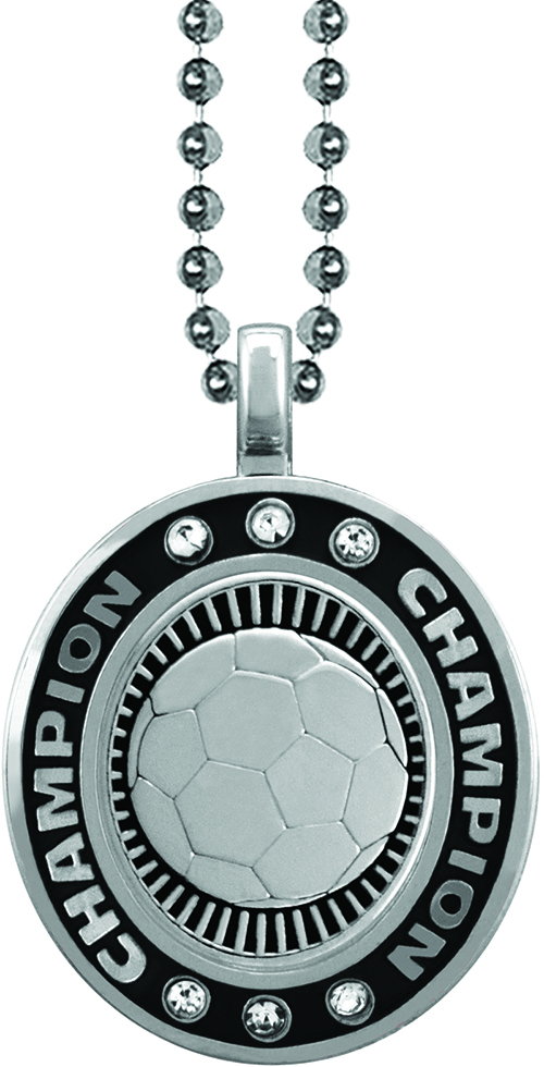 Soccer Silver Champion Charm