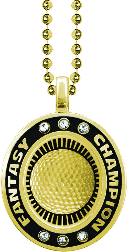 Golf Gold Fantasy Champion Charm