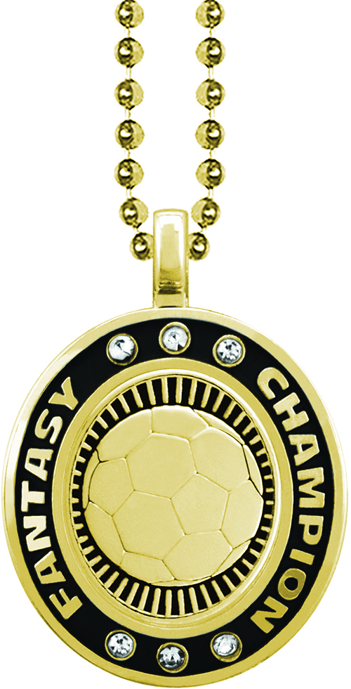 Soccer Gold Fantasy Champion Charm