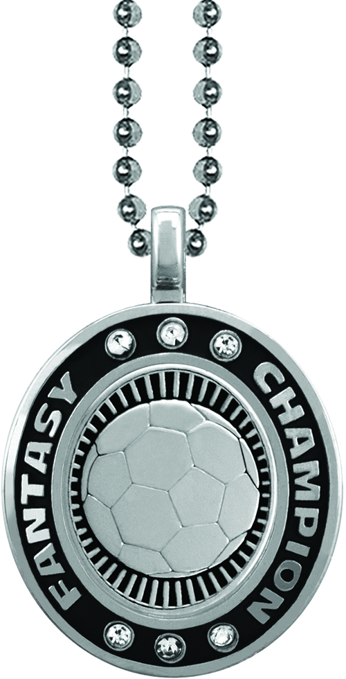 Soccer Silver Fantasy Champion Charm