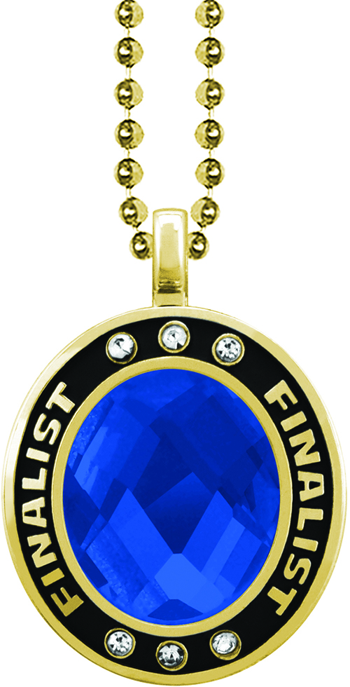 Blue Gem Gold Finalist Charm