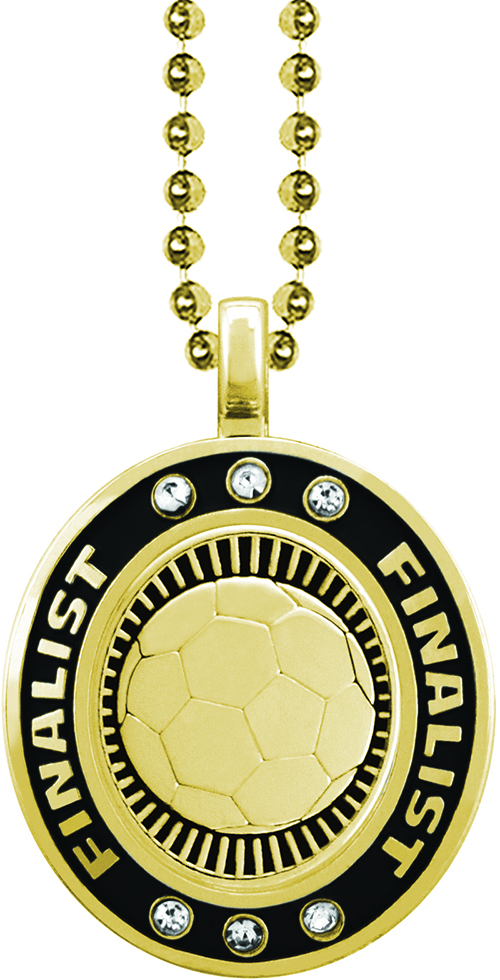 Soccer Gold Finalist Charm