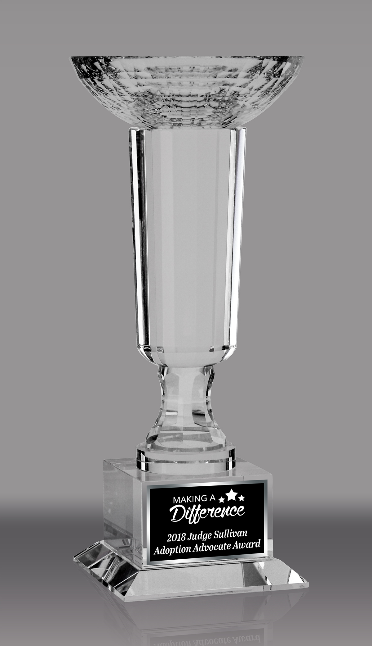 Crystal Venice Bowl Award - 12 inch
