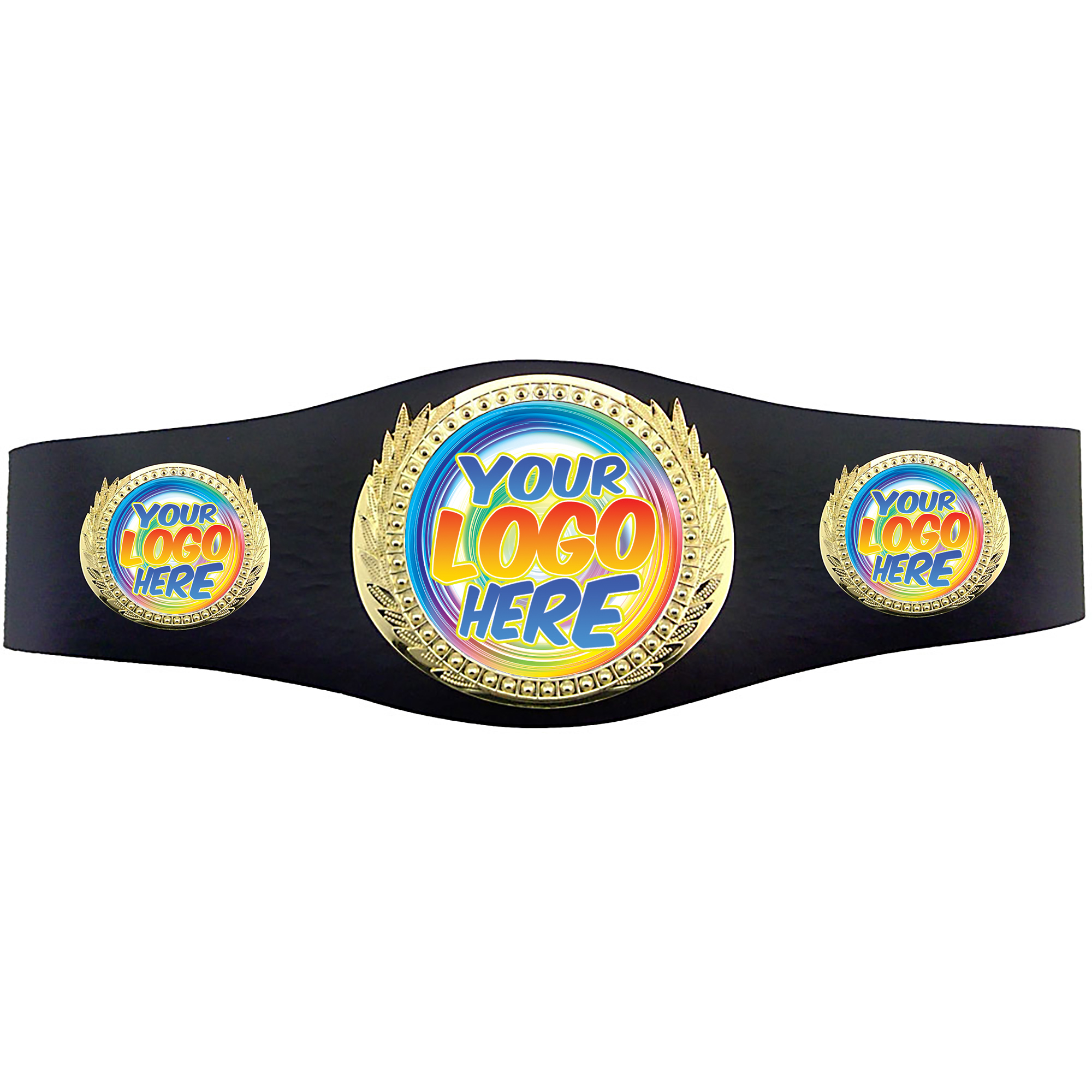 40 inch Custom Youth Triple Art Champion Award Belt