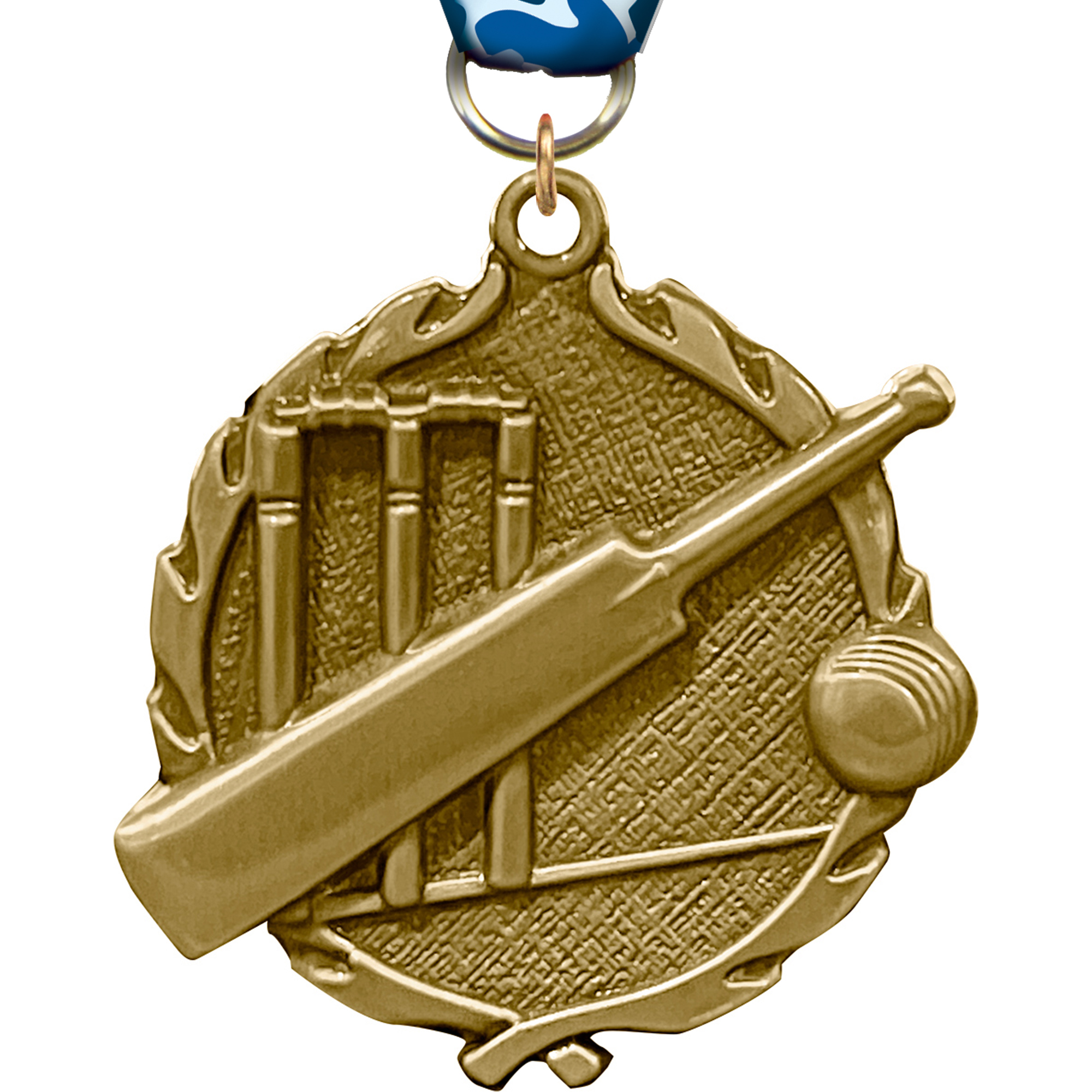 1.75 inch Cricket Wreath Medal