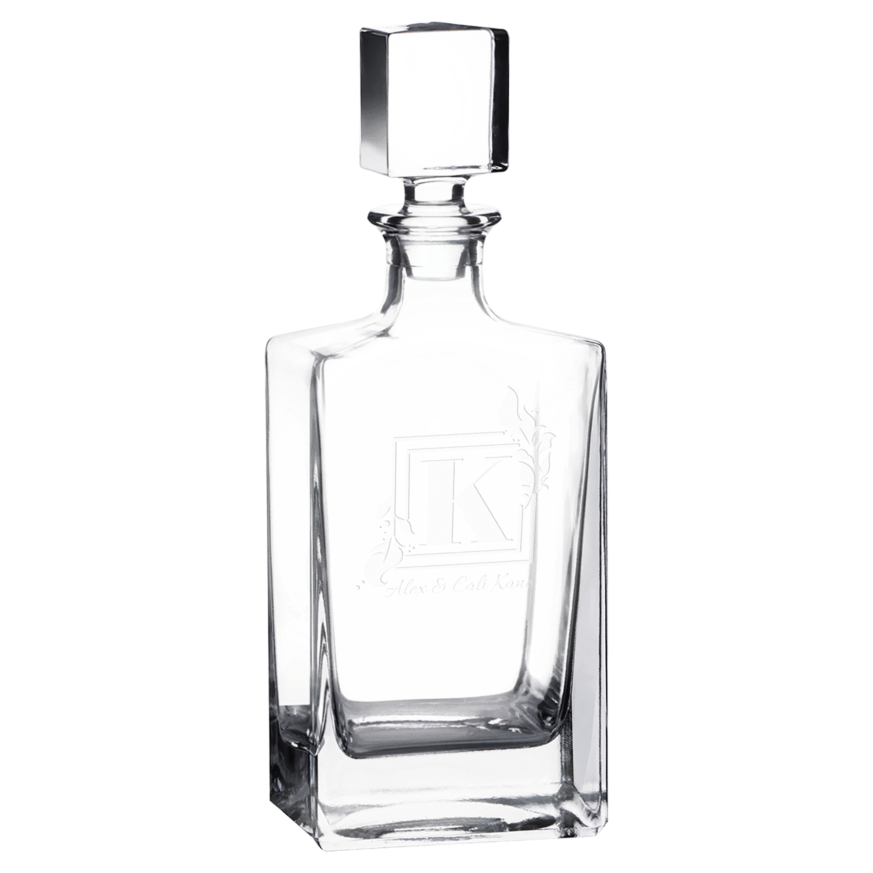 27oz Square Glass Decanter