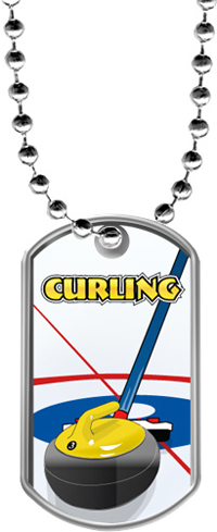 Curling Dog Tags