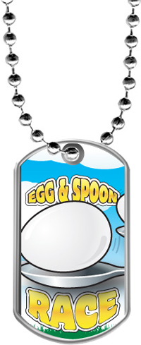 Egg & Spoon Race Dog Tags