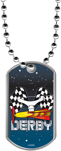 Space Derby Dog Tags