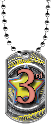 3rd Place Dog Tags