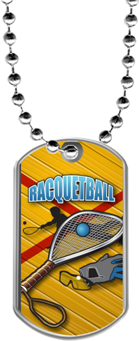 Racquetball Dog Tags