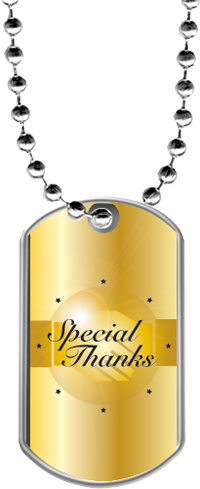 Special Thanks Dog Tags