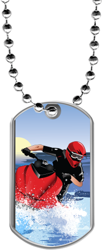 Wave Runner Dog Tags