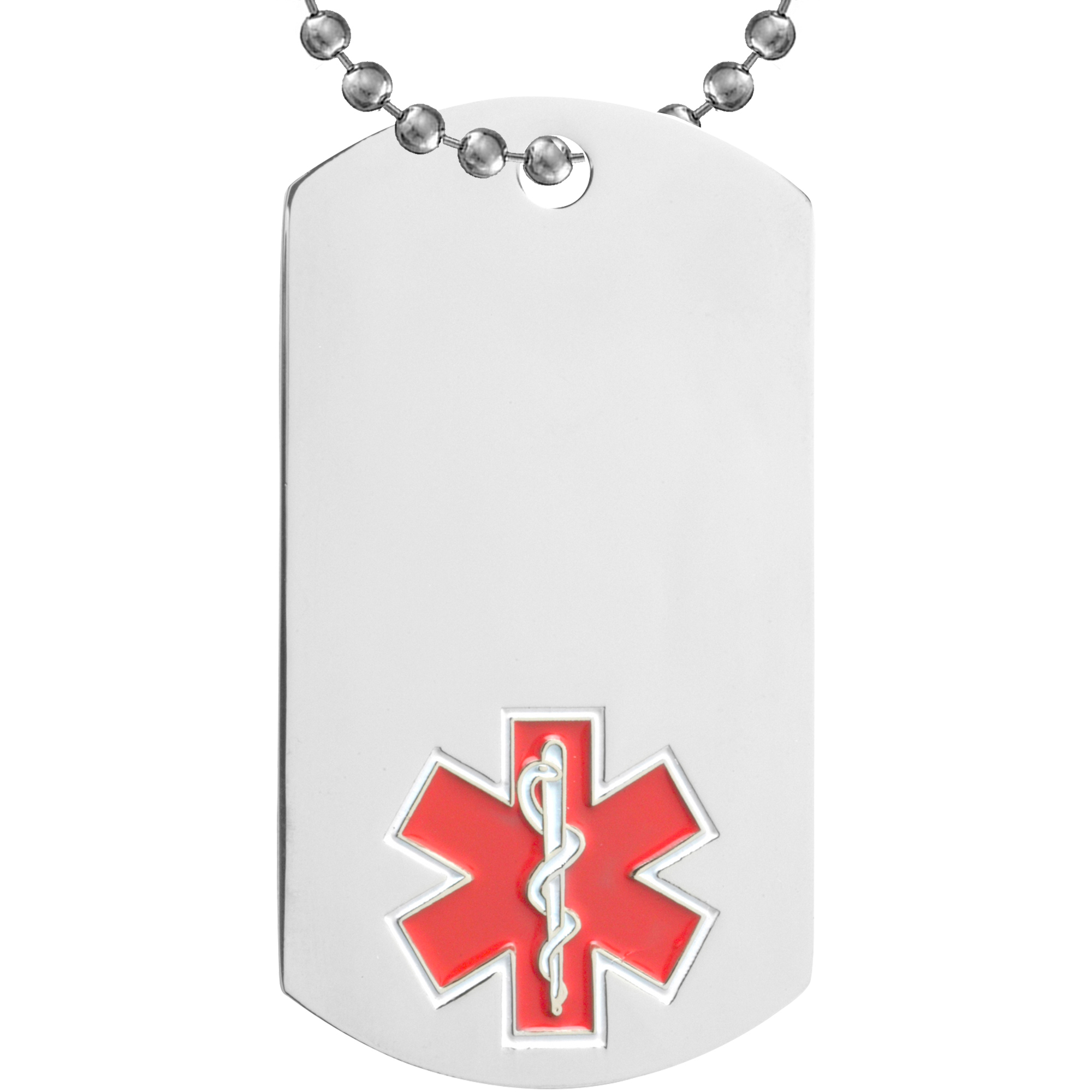 Medic Etched & Paint Filled Dog Tag