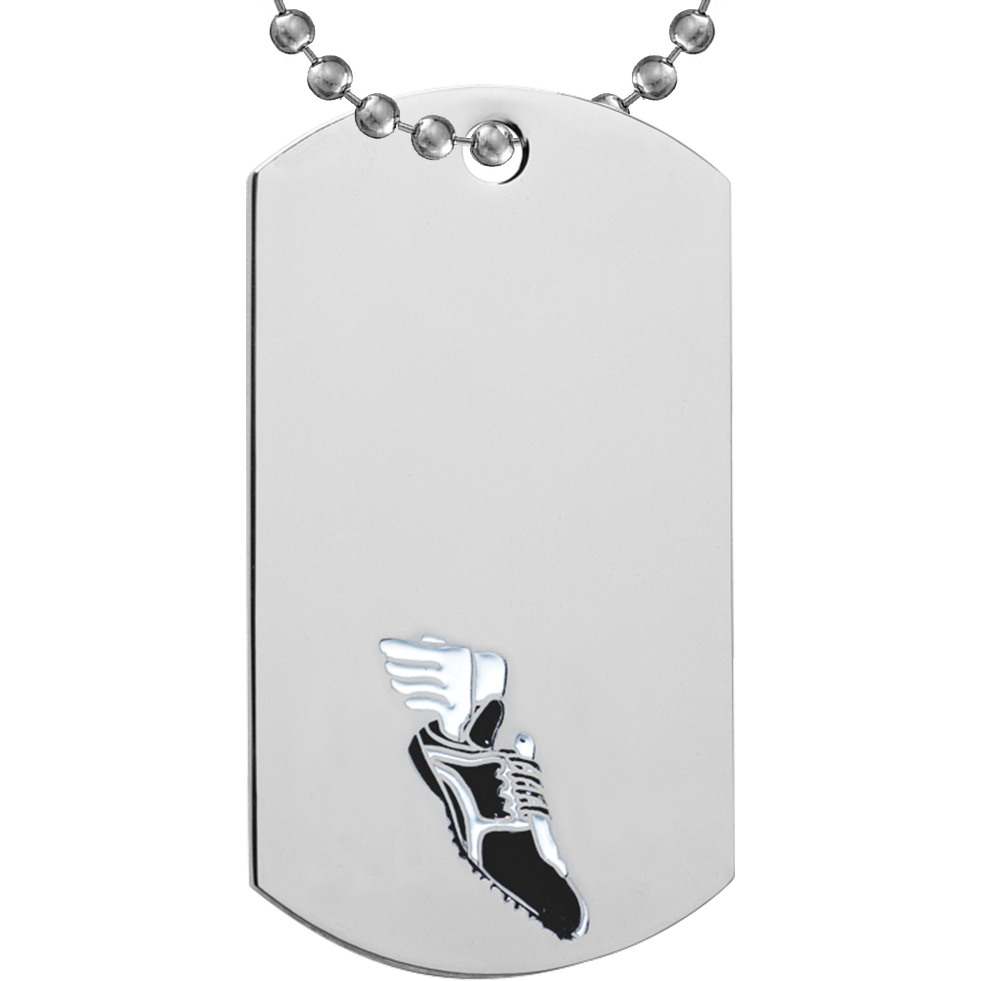 Track Etched & Paint Filled Dog Tag