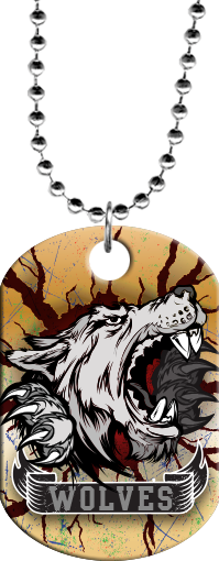 Wolves Mascot Monster Dog Tag